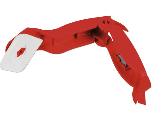 Nettoyeur de joints avec manche rouge et lame