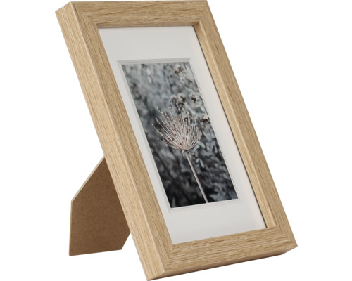 Cadre photo avec structure en bois et support