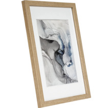 Image encadrée avec motif abstrait et passe-partout