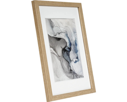 Image encadrée avec motif abstrait et passe-partout