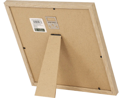 Arrière d'un cadre photo en bois avec support