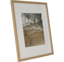 Cadre photo avec passe-partout et photo de plage et de mer