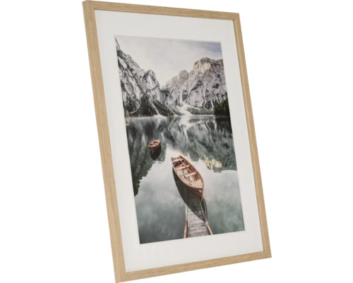 Image encadrée avec motif de lac et de montagne