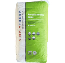 Sac de Simplytherm Nivelliermasse Plus, masse d'égalisation renforcée de fibres pour l'intérieur, convient pour chauffage au sol, moquette, carrelage, PVC et linoléum. Marquage CE