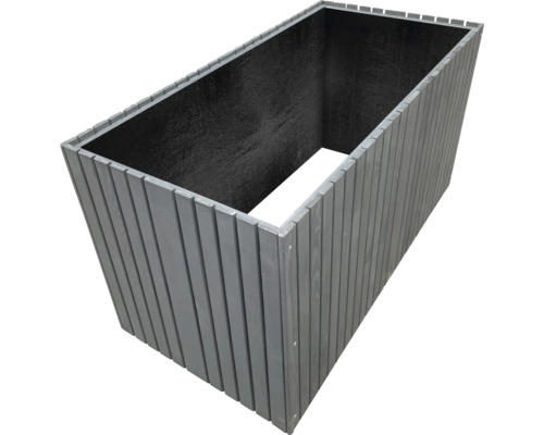 Rechteckiger Pflanzkasten aus Holz für den Garten