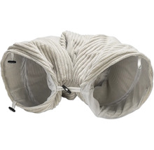 Katzentunnel aus Cordstoff mit drei Öffnungen