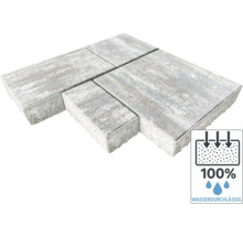 Graue Pflastersteine aus Beton mit Wasserdurchlässigkeits-Siegel