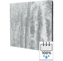 Pavé avec le symbole : 100 % perméable à l'eau