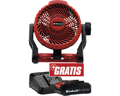 Ventilateur sans fil Einhell avec batterie et chargeur