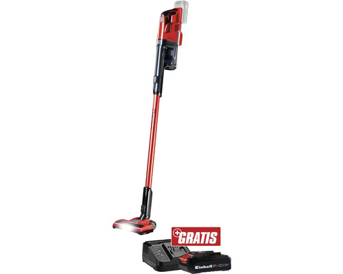 Akkusauger mit Akku, Ladegerät und dem Hinweis Gratis