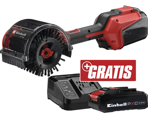 Einhell Brosse surf. PICOBELLA 18/90 + GRATUIT PXC kit de démarrage 18V 2,5 Ah Brosse à joints sans fil Einhell avec batterie, chargeur et action gratuite