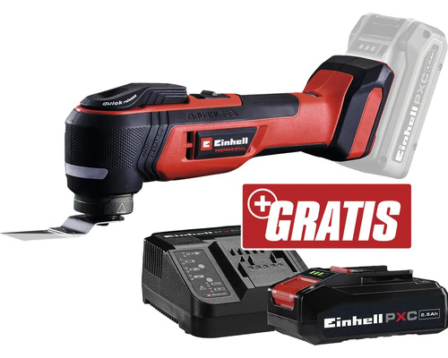 Einhell Akku-Multifunktionswerkzeug mit Ladegerät und Akkus