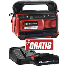 Einhell Pressito Compresseur hybride 18 volts avec chargeur de batterie et batterie gratuits