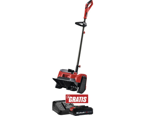 Einhell Akku-Schneefräse GE-ST 36/40 Li E + GRATIS Zugabeartikel PXC Starter-Kit 18V 2,5 Ah Einhell Akku-Schneefräse mit Akku und Ladegerät
