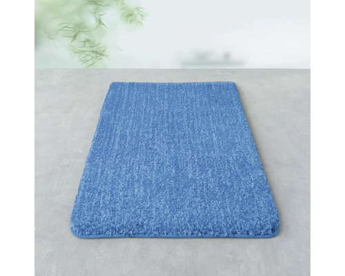 Tapis de bain bleu