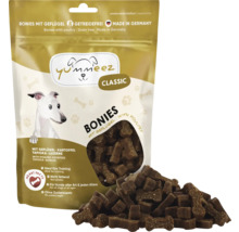 Yummeez Bonies avec volaille, snacks pour chiens sans céréales dans un emballage refermable