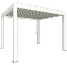 Freistehende Lamellenpergola aus Aluminium mit verstellbaren Lamellen