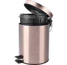 Poubelle à pédale en métal avec seau intérieur amovible