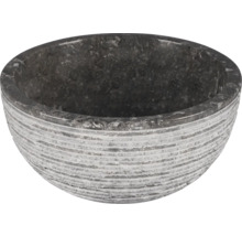 Bol en pierre avec rainures horizontales