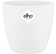 Pot de fleurs blanc en plastique avec le logo Elho