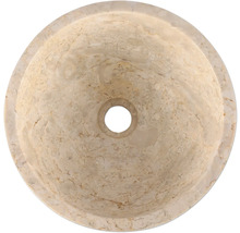 Vasque à poser en marbre avec un design rond