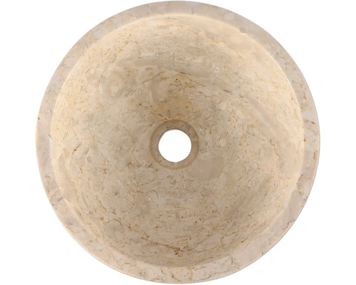 Vasque à poser en marbre avec un design rond