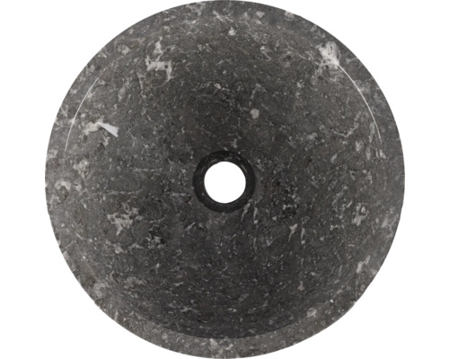 Vasque à poser ronde en pierre naturelle avec écoulement