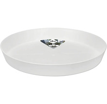 Soucoupe blanche pour pots de fleurs avec logo Elho