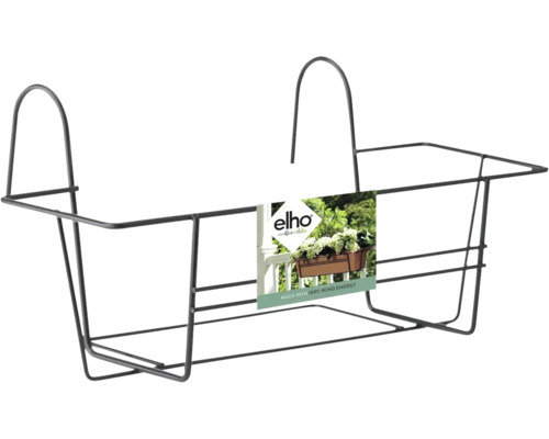 Support pour balconnière Elho L 40 cm plastique anthracite Support de jardinière en métal