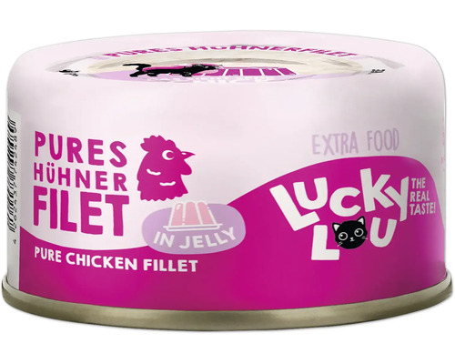 Lucky Lou Katzenfutter mit Huhn im Gelee in Dose