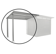 Metallcarport mit Säulen und Dach