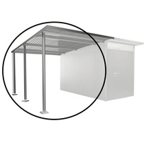 Metall Carport mit Stahlpfosten