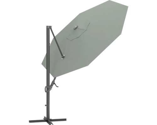 Parasol déporté avec pied pour le jardin