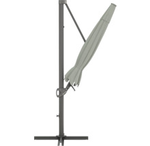 Parasol excentré fermé avec support