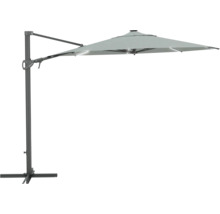 Parasol déporté avec pied en croix pour le jardin