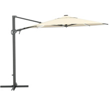 Parasol déporté avec mât et toit de parasol