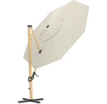 Freiarm-Sonnenschirm mit Holzständer