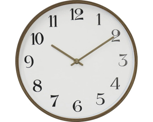 Runde Wanduhr mit Ziffernblatt und Zeigern