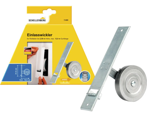 Schellenberg Enrouleur encastré pour volets roulants, emballage inclus.