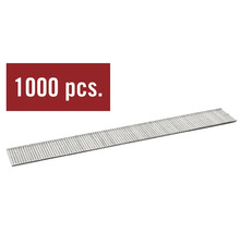 Clous en bande dans le magasin avec la mention 1000 pièces