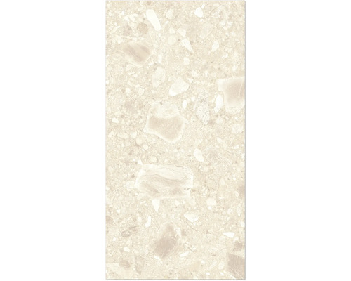 Gros plan d'un carreau avec un motif de terrazzo.