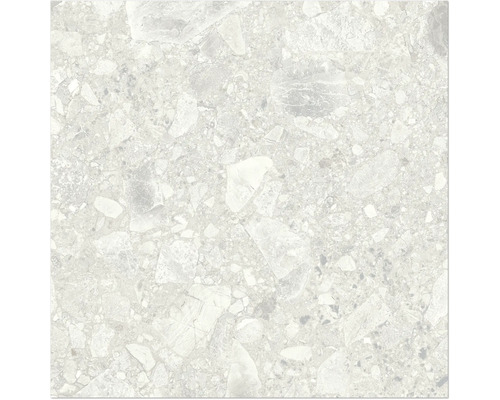 Carrelage de sol gris avec décor en pierre