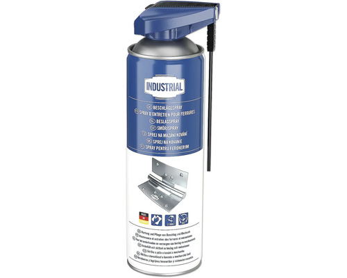 Spray d'entretien, spray pour ferrures Industrial 500ml Spray d'entretien pour ferrures en bombe avec tête de pulvérisation et tuyau