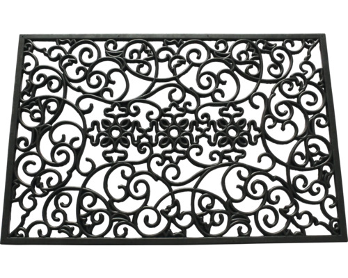 Paillasson à motif floral pour l'entrée