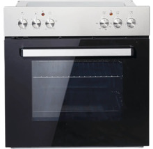 Four avec boutons de commande et porte en verre