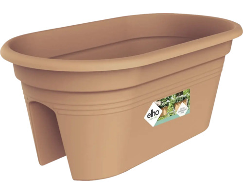 Jardinière elho Flower Bridge, plastique, 55x30x23 cm, terre cuite Jardinière à fixer sur une balustrade