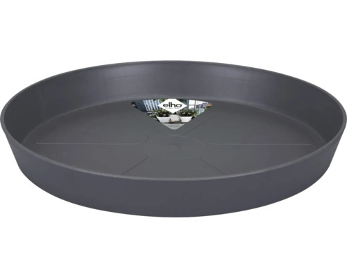 Soucoupe Elho Loft Urban plastique Ø 17 cm anthracite Soucoupe grise pour pots de fleurs