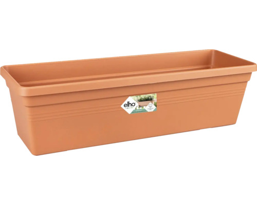 Blumenkasten elho Green Basic Kunststoff 50x16x14 cm terracotta Rechteckiger Blumenkasten aus Kunststoff
