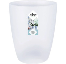 Pot à orchidées blanc en plastique avec logo Elho