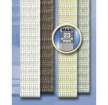 Différents motifs pour stores enrouleurs, largeur 23 mm